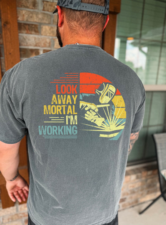 Look Away Mortal Graphic Tee
