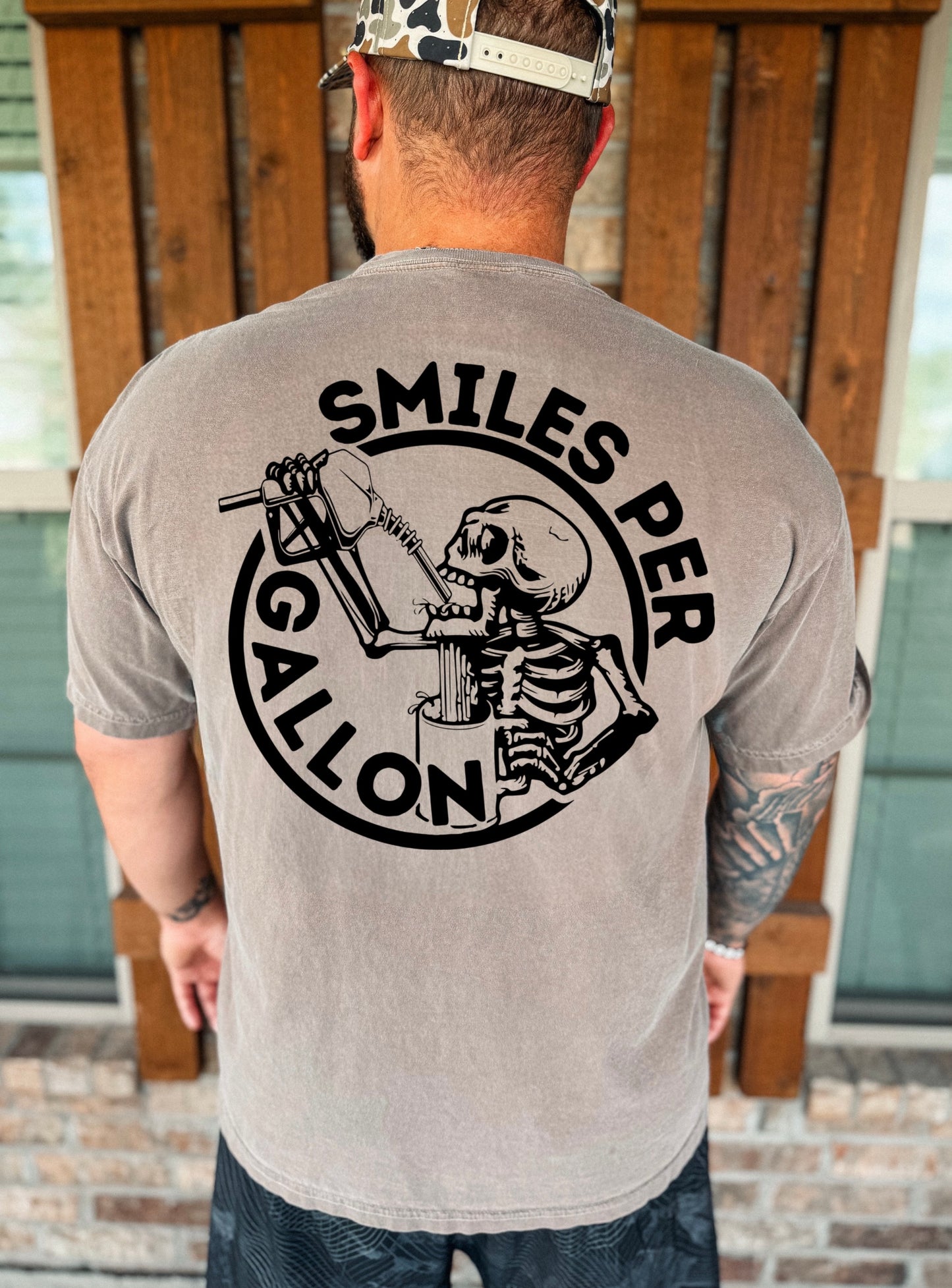 Smiles Per Gallon Graphic Tee