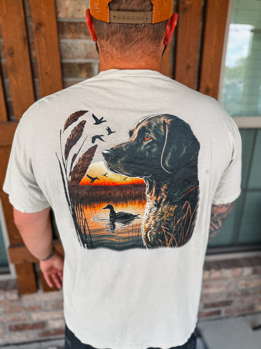 Black Lab Duck Portrait Graphic Tee